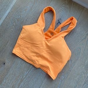 Orange Padded Sports Bra Alo Yoga, Size XS!